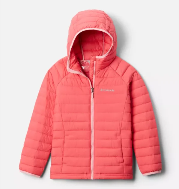 Columbia Girls Powder Lite Hooded Jacket Tailored Jacket Straight Jacket A-Line Jacket