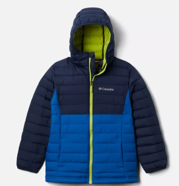 Columbia Youths Powder Lite Hooded Jacket Corduroy Jacket Velvet Jacket Brocade Jacket