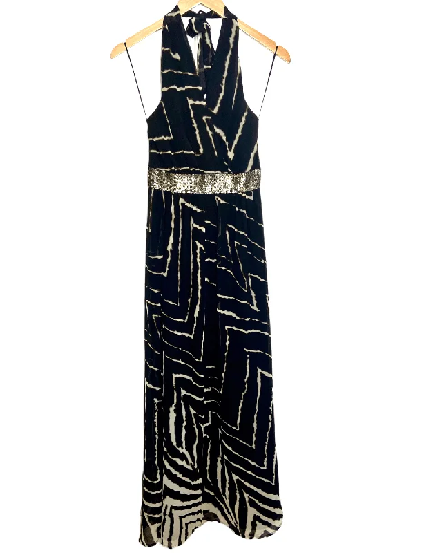 Dark Winter Halter Maxi Dress Classic Strapless Maxi Dress