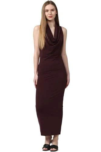 FOREVER 21 women's Polyester Classic Maxi Dress (599143_Maroon Casual Maxi Dress with Pockets FOREVER 21 women's Polyester Classic Maxi Dress (599143_Maroon Casual Maxi Dress with Pockets