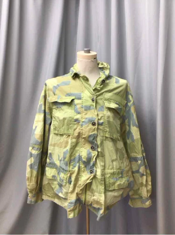 FREE PEOPLE SIZE XSMALL Ladies JACKET Zippered Front Buttoned Front Snap Front