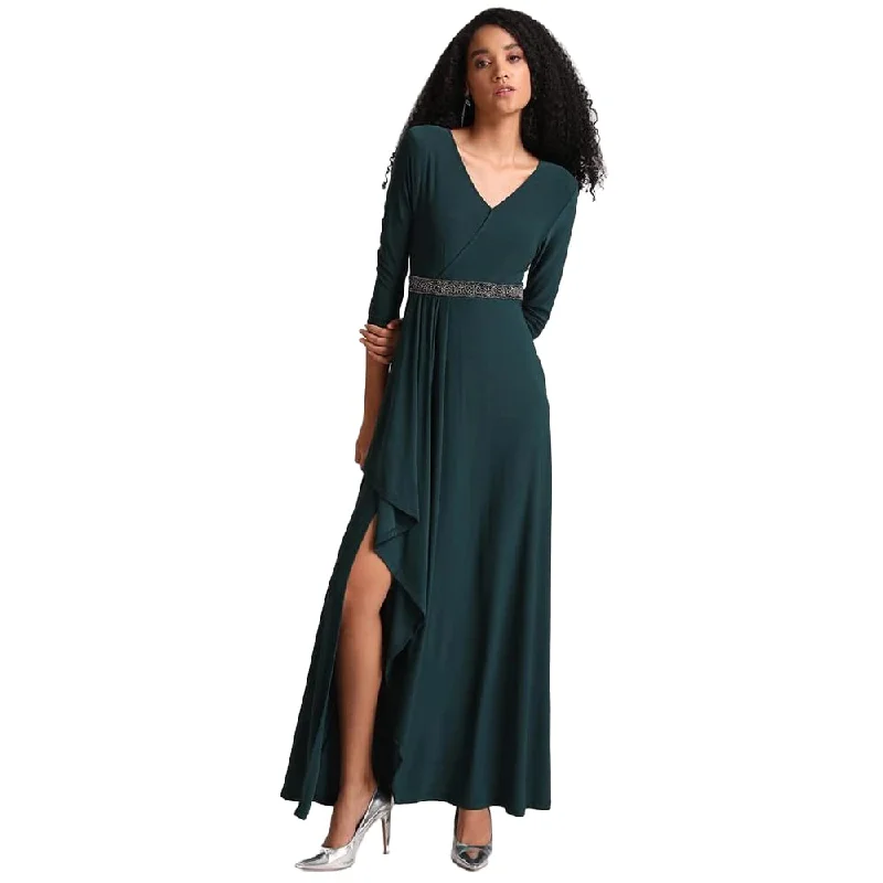 Kazo Embellished Polyester Blend Round Neck Women's Maxi Dress (Green,Small) Comfortable Bohemian Maxi Dress Kazo Embellished Polyester Blend Round Neck Women's Maxi Dress (Green,Small) Comfortable Bohemian Maxi Dress