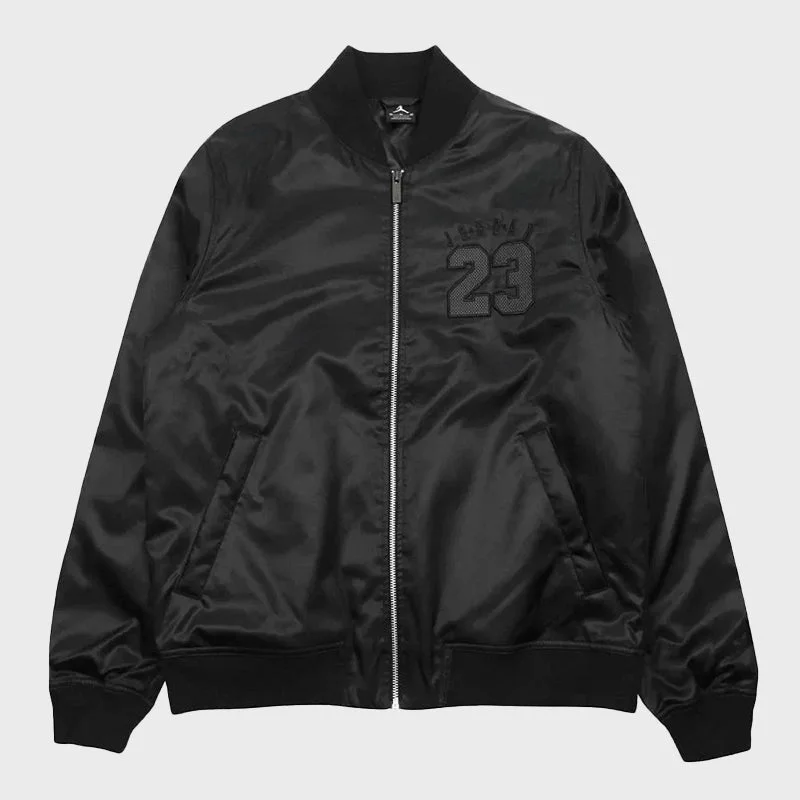 Men's Black Satin Bomber Jacket Faux Fur Jacket Real Fur Jacket Shearling Jacket