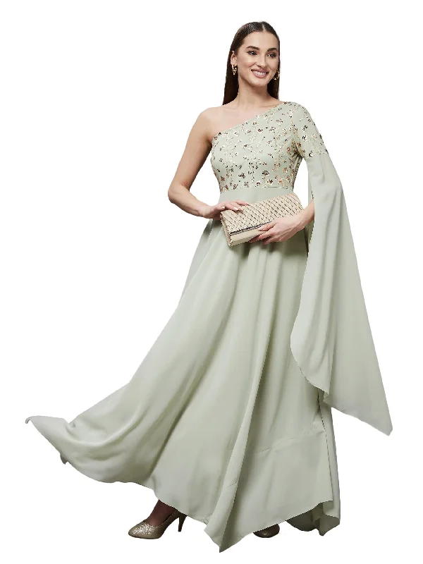 Miss Chase Women's Dusty Green and Golden Solid Embellished Asymmetric Maxi Dress (MCAW21D06-20-244-04, Dusty Green and Golden, M) Comfortable Maxi Dress with Slits Miss Chase Women's Dusty Green and Golden Solid Embellished Asymmetric Maxi Dress (MCAW21D06-20-244-04, Dusty Green and Golden, M) Comfortable Maxi Dress with Slits