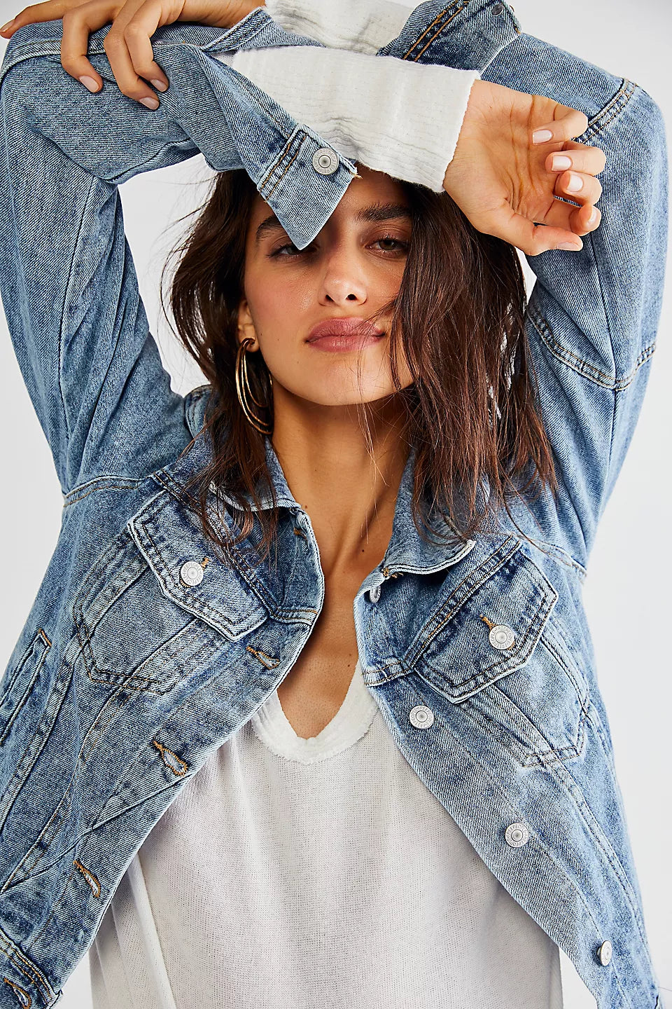 Rumors Denim Jacket Jacket Blazer Coat