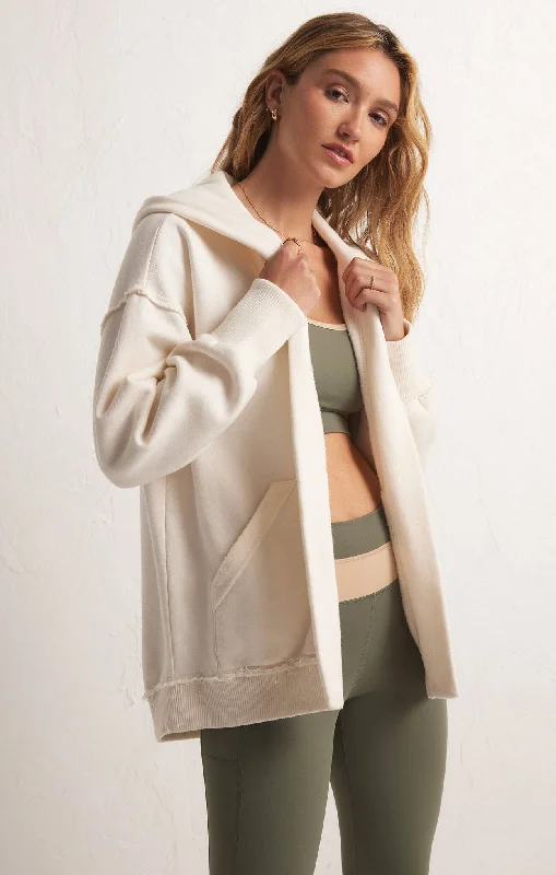 Run This Town Fleece Jacket Welt Pockets Slit Pockets Flap Pockets