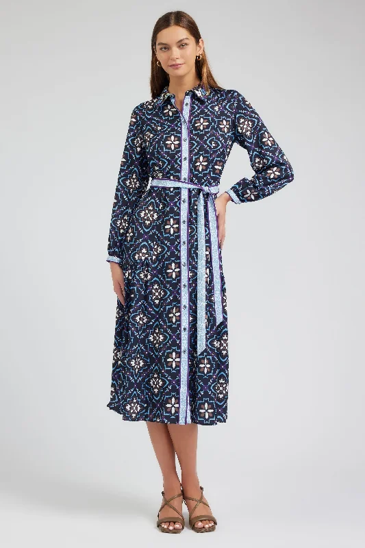 Kaleidoscope Motif Maxi Dress Trendy Maxi Dress with Straps