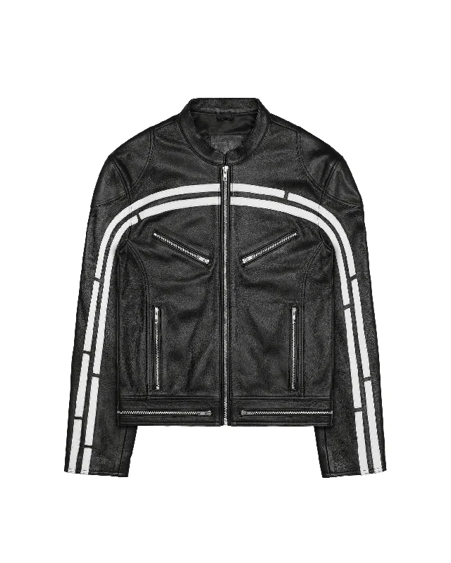 Track Leather Jacket Nylon Fabric Polyester Fabric Spandex Fabric