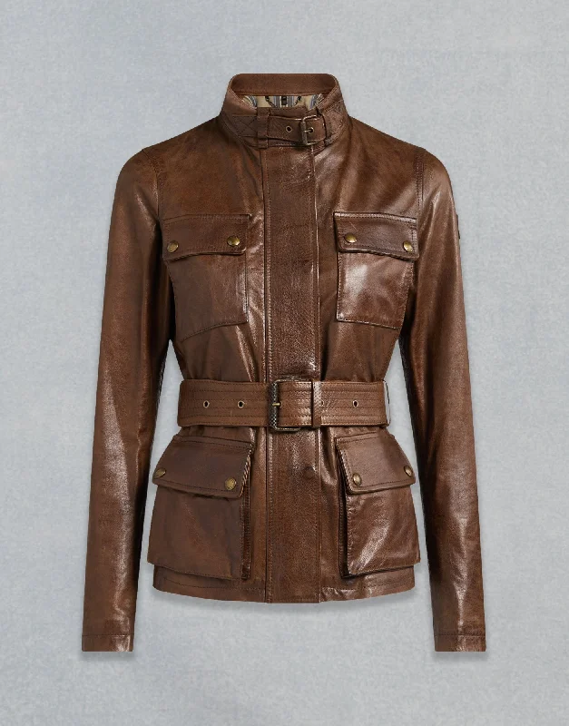TRIUMPH 2.0 WOMEN LEATHER JACKET - COGNAC Denim Jacket Leather Jacket Suede Jacket
