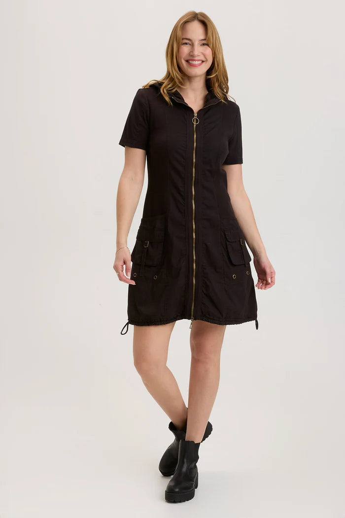 XCVI WALLIS JACKET DRESS Denim Fabric Leather Fabric Suede Fabric