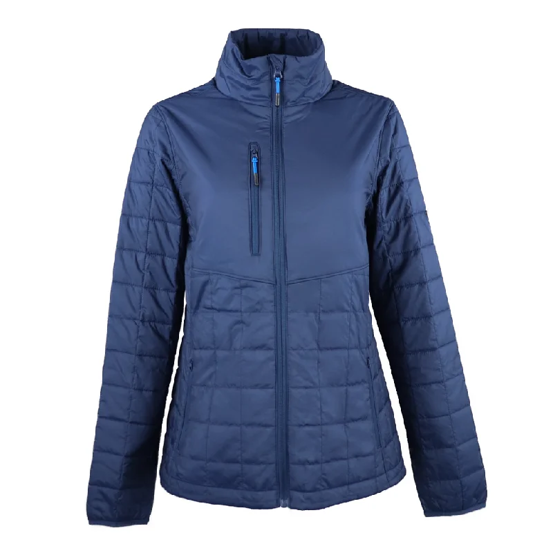 48-Hour Zusa Women's Navy St. Cloud Puffer Jacket Zippered Jacket Buttoned Jacket Snapped Jacket
