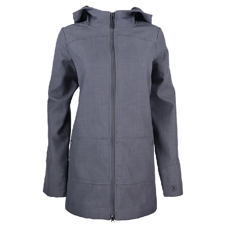 48-Hour Zusa Women's Grey Cross-Hatch Wanderlust Traveler Jacket Herringbone Jacket Houndstooth Jacket Plaid Jacket