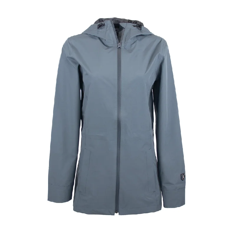 48-Hour Zusa Women's Charcoal North Shore Rain Jacket Insulated Jacket Fitted Jacket Loose Jacket