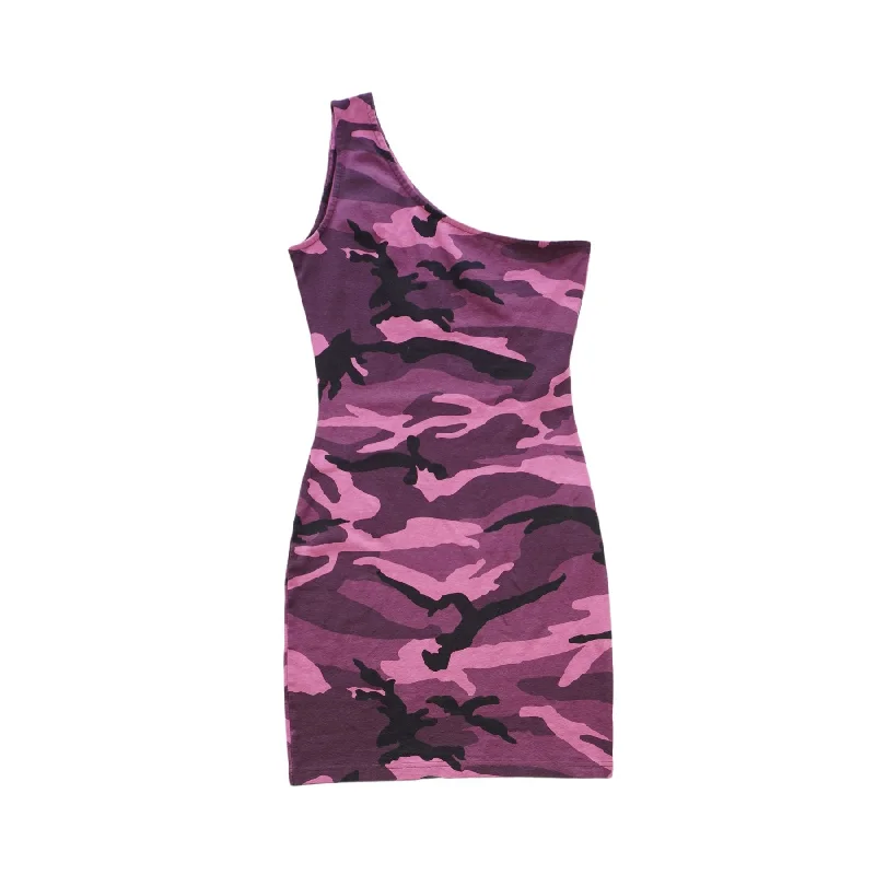 Balenciaga One Shoulder Mini Dress - Women's M Modern Satin Mini Dress