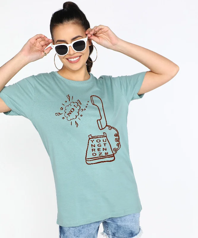 Womens Over Size Half Sleeve Printed T.shirts (Pista Green) Iron Safe Non-Iron Wrinkle Free Womens Over Size Half Sleeve Printed T.shirts (Pista Green) Iron Safe Non-Iron Wrinkle Free