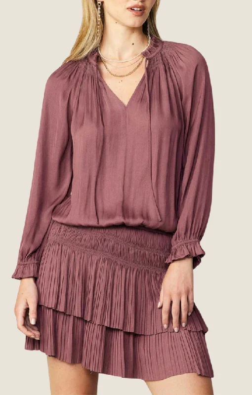 Colie Dried Rose Mini Dress Chic Sleeveless Mini Dress