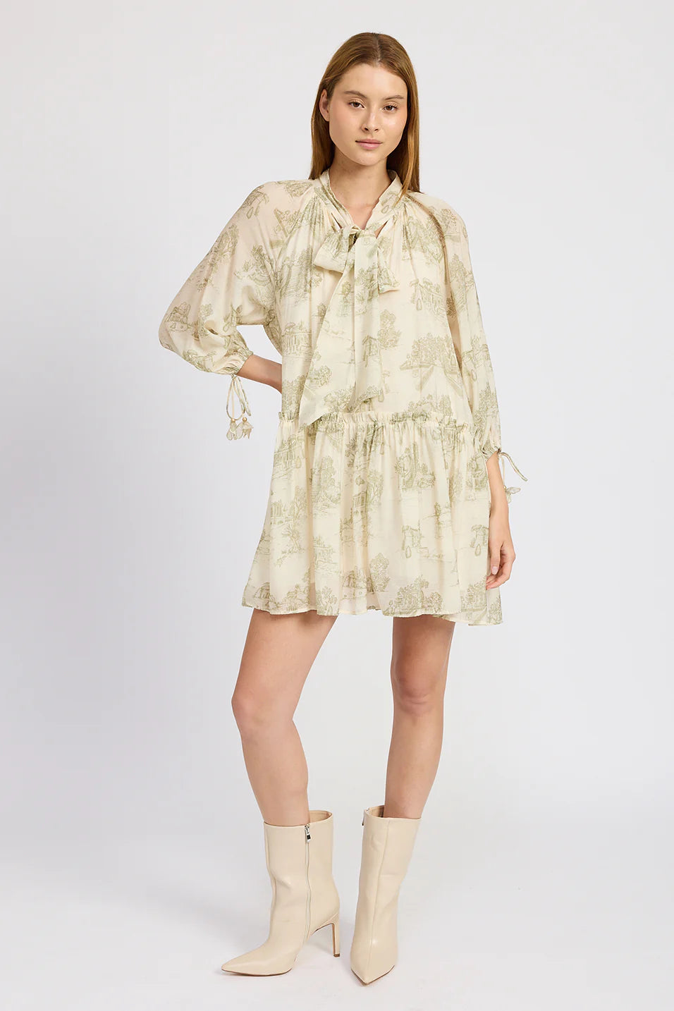 Leighton Mini Dress Fashionable Mini Dress with Frills