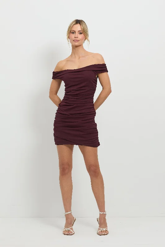 Scorched Mini Dress Elegant Lace-Up Mini Dress