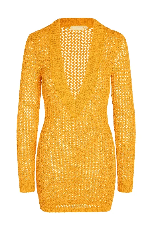 Tuscany Mini Dress - Mango Petit Crochet Fashionable Polka Dot Mini Dress