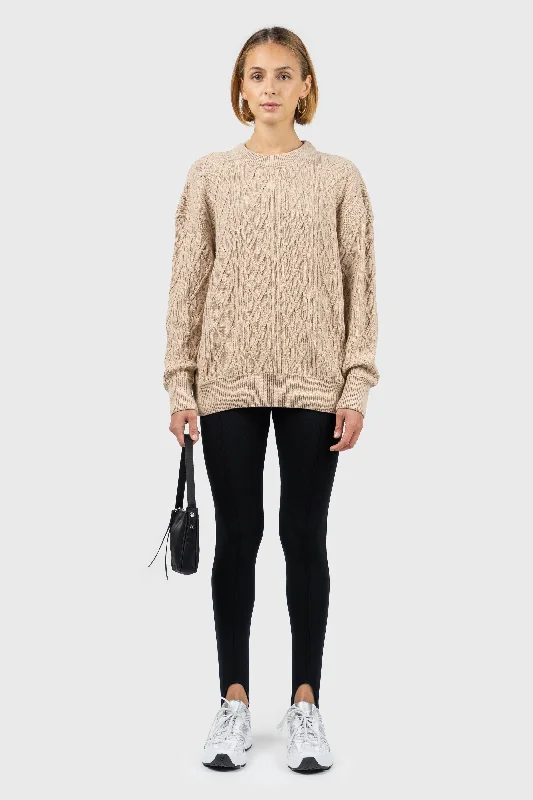 Chunky Knit Jumper Zippered Front Buttoned Front Snap Front