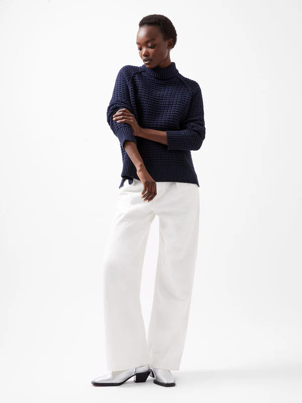 French Connection Keya Popcorn Mozart Jumper-Marine-78LZI Polka Dot Checkered Tartan French Connection Keya Popcorn Mozart Jumper-Marine-78LZI Polka Dot Checkered Tartan
