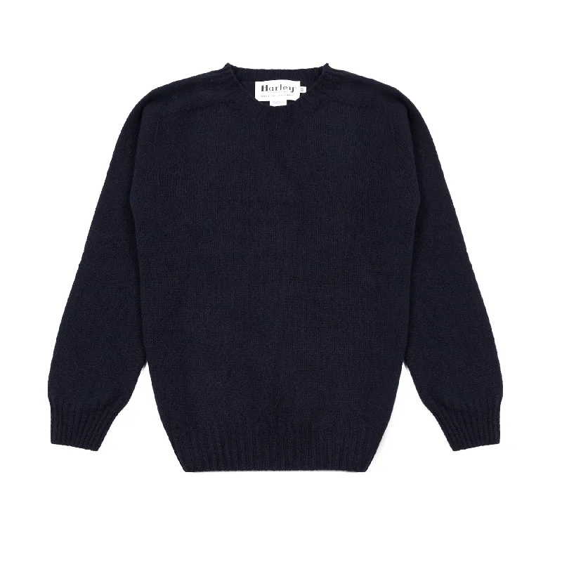Harley Women's Lambswool Jumper in Nero Navy Soft Cozy Warm