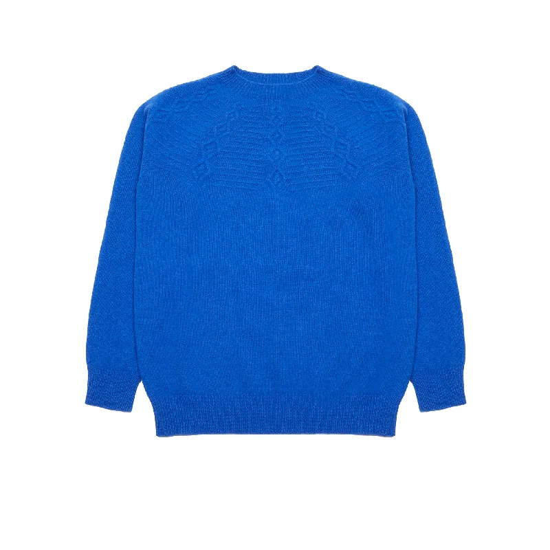 Harley Women's Dorothy Yoke Diamond Jumper in Harris Lapis Lace Blend Ribbed Blend Corduroy Blend Harley Women's Dorothy Yoke Diamond Jumper in Harris Lapis Lace Blend Ribbed Blend Corduroy Blend