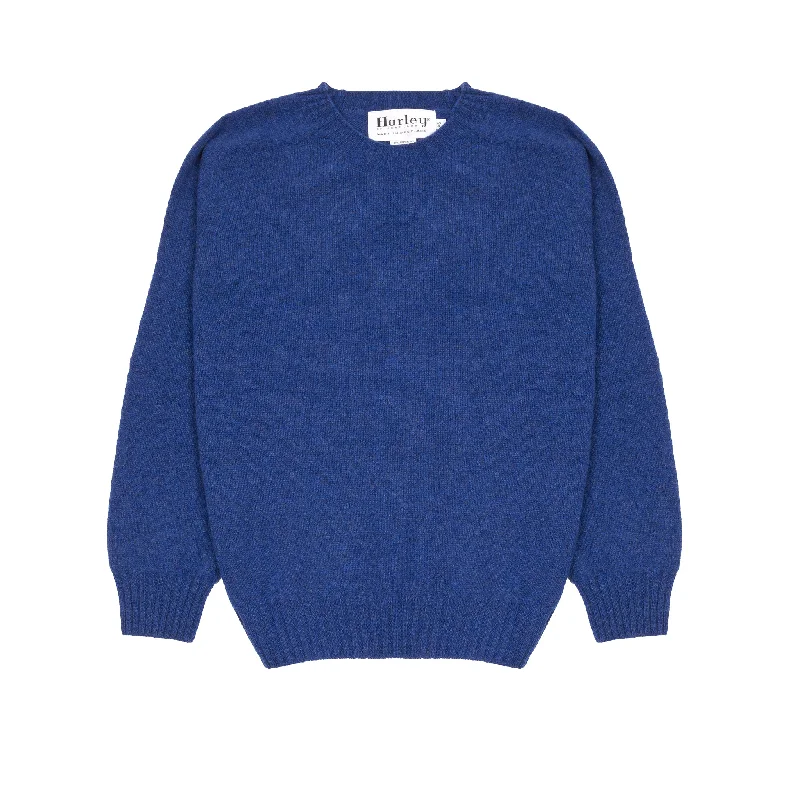 Harley Women's Lambswool Jumper in Electric Indigo Fleece Sweater Nylon Polyester