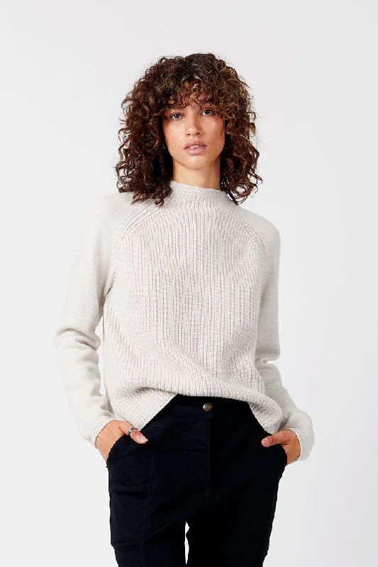 KATTY - Merino Jumper Warm Sand Rayon Fabric Velvet Fabric Corduroy Fabric