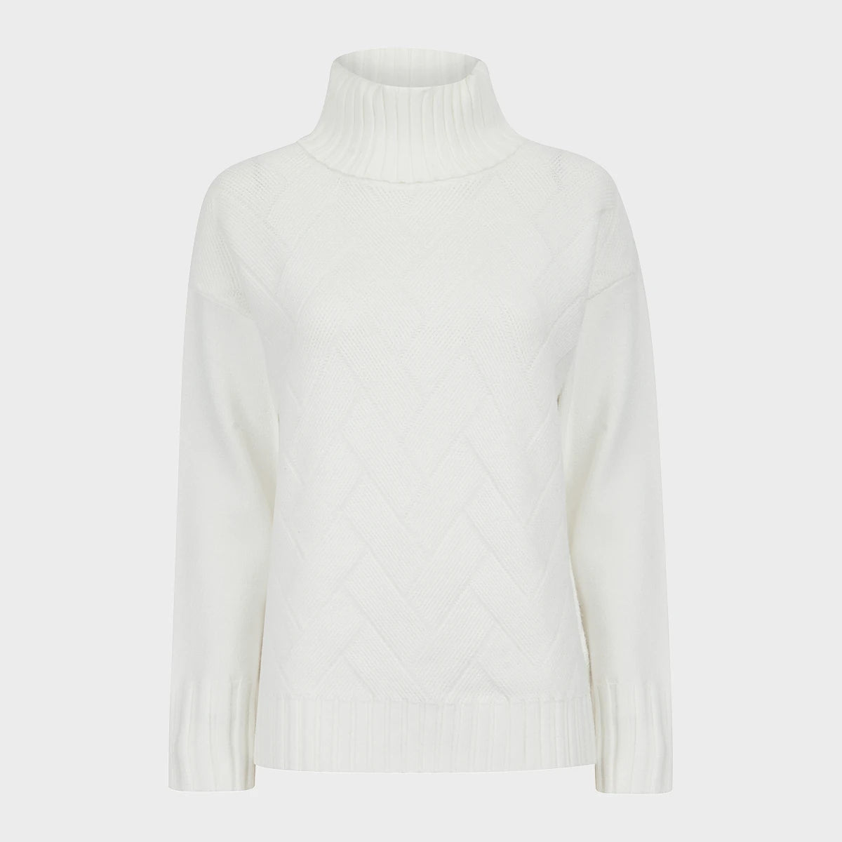 Ladies Roll Neck Jumper Terry Terry Cloth Terry Knit