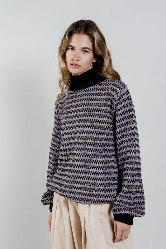 MAE - Organic Cotton Jumper Lavender Spandex Blend Rayon Blend Denim Blend