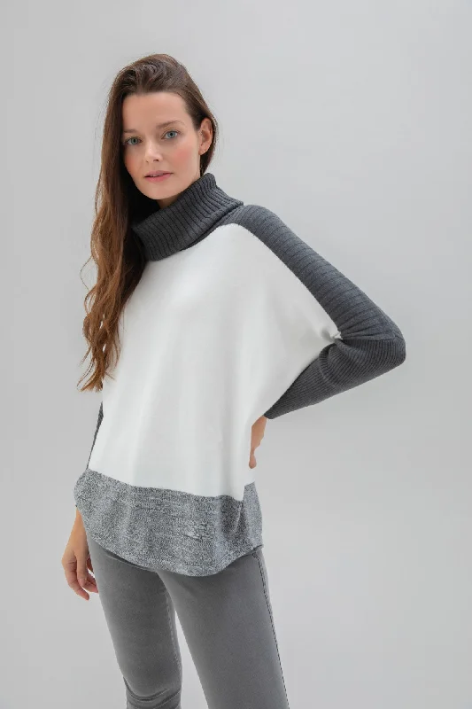 Marble Ladies PATTERNED JUMPER Grey Beaded Sweater Sequined Faux Fur
