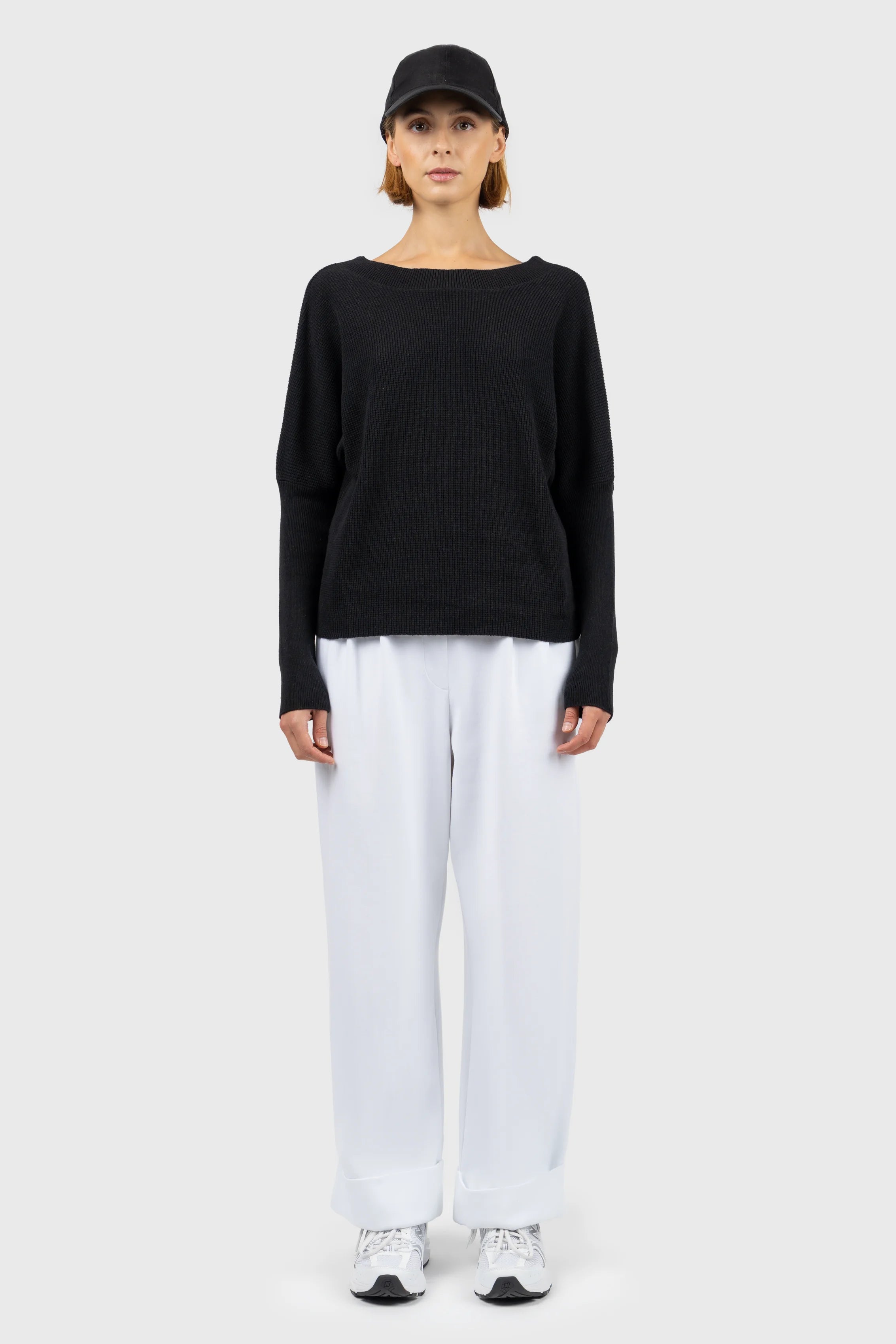 Open Back Detail Jumper Long Sweater Short Sweater Cropped Sweater