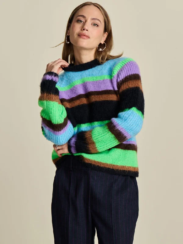 Pom Jumper Brushed Stripes Transparent Opaque Sheer