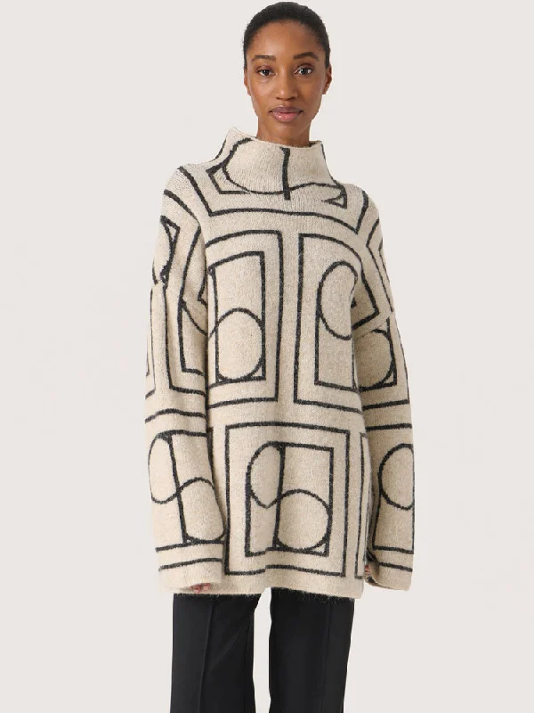 Soaked in Luxury SLHedaya Jumper Whisper White Soft Cozy Warm