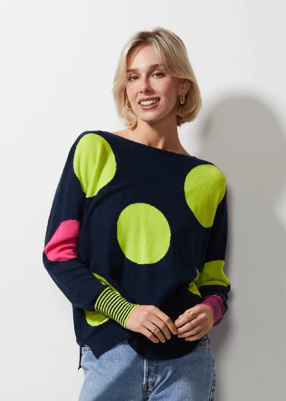 Zaket & Plover - Spot Jumper - Sailor Ribbed Striped Patterned