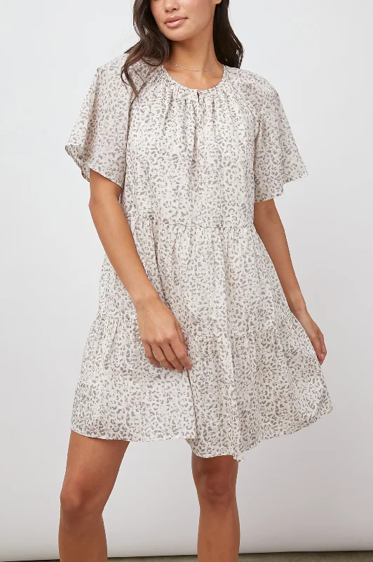 CLARISSA DRESS - WATERCOLOR CHEETAH