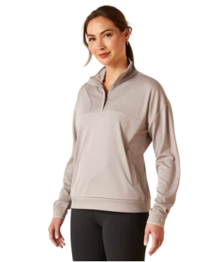 Breathe 1/2 Zip Sweatshirt Hoodie with Slit Hem Functional Movement