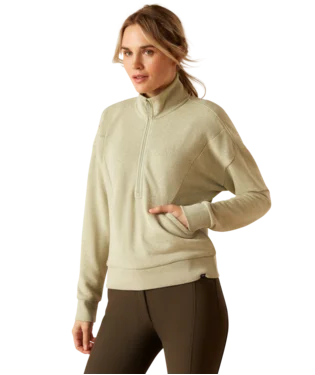 Friday Cotton 1/2 Zip Sweatshirt Hoodie with Contrast Stitching Detailed Premium