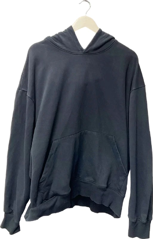 ASOS Design Black Hoodie UK 3XL Hoodie with High Neck Warm Protective