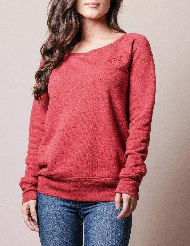 Embroidered Om Sweatshirt Hoodie with Cropped Fit Short Trendy