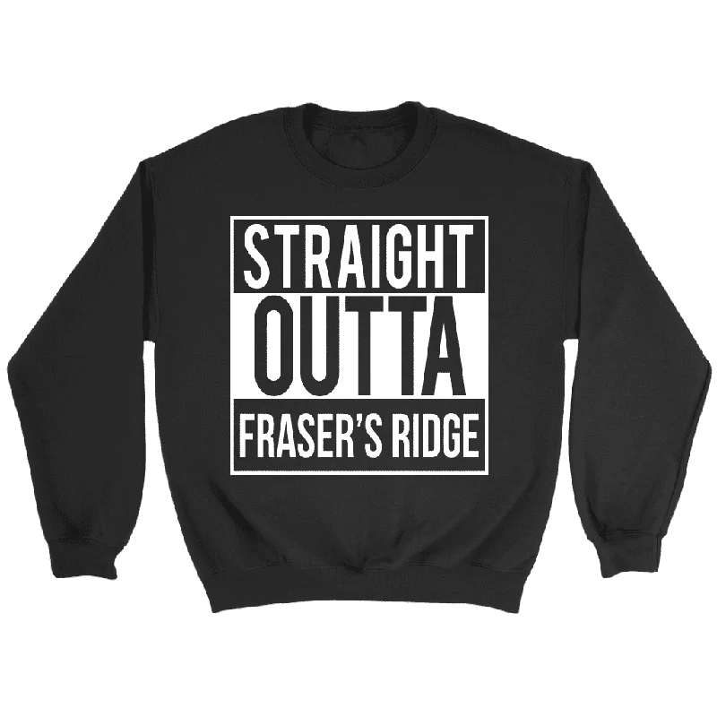 "Fraser's Ridge" Sweatshirt Hoodie with Hem Ribbing Snug Secure