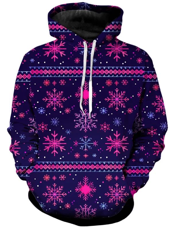 Neon Flakes Unisex Hoodie Hoodie with Strings Custom Fit Adjustable