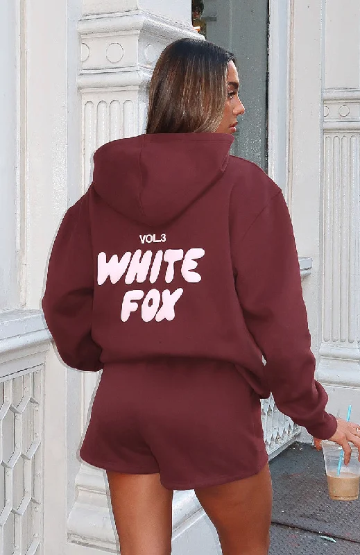 Offstage Hoodie Red Velvet Hoodie with Metallic Shiny Futuristic