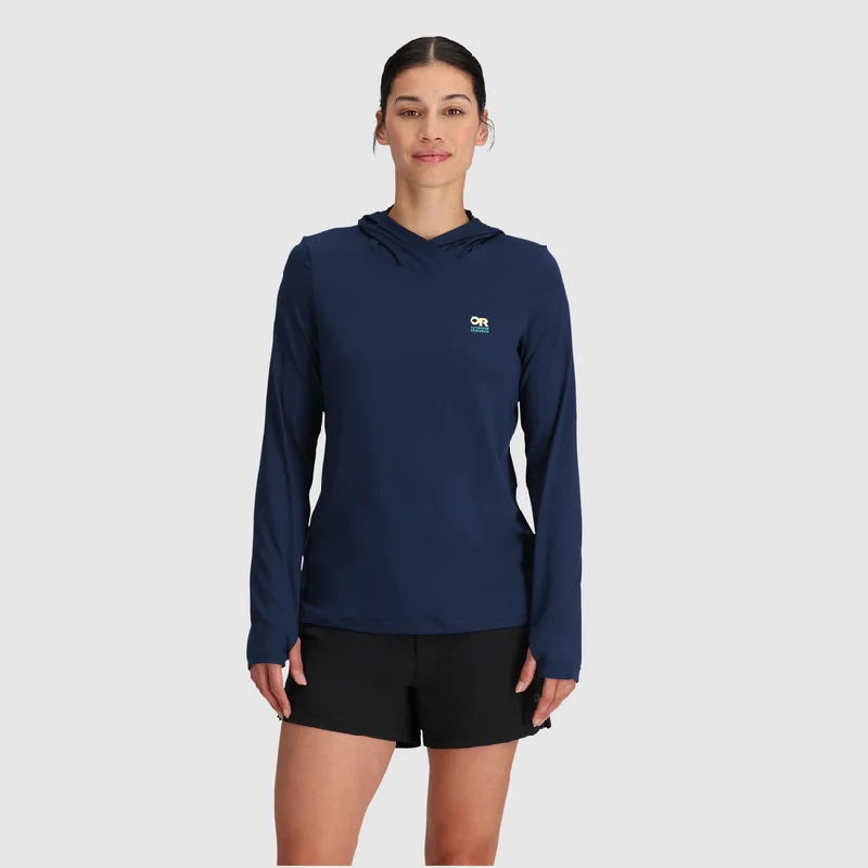 Women's ActiveIce Spectrum Sun Hoodie - Cenote Hoodie with Zipper Placket Modern Functional