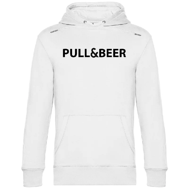 Premium Hoodie "Pull&Beer" Hoodie with Ribbed Neckline Snug Warm