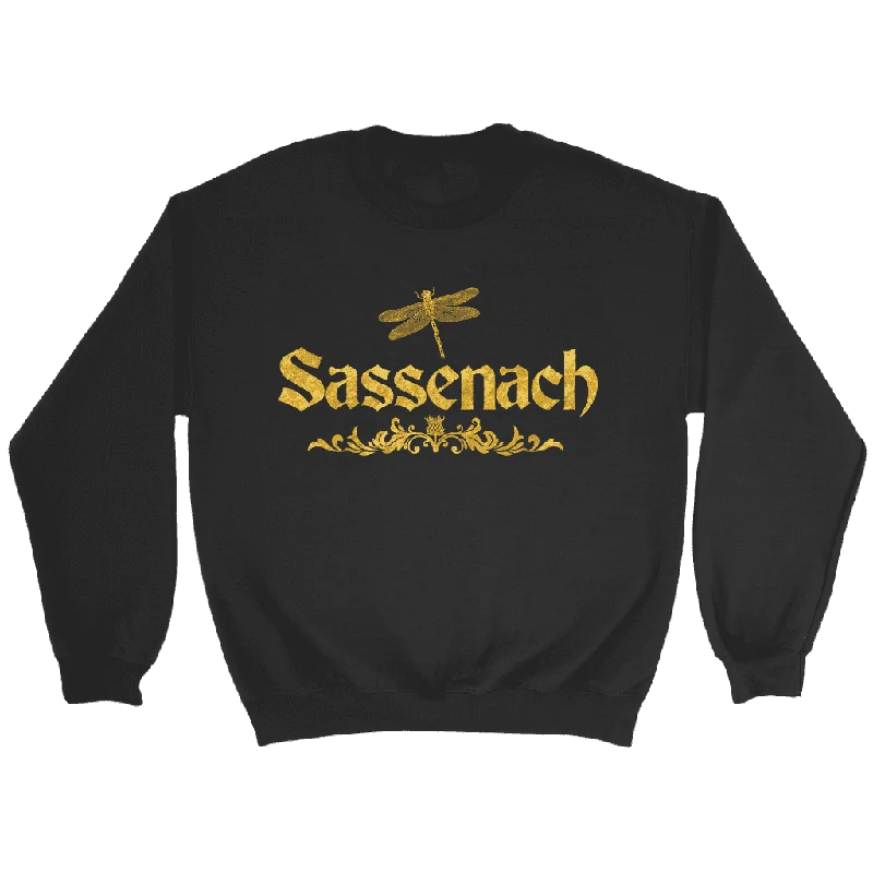 "Sassenach" Sweatshirt Hoodie with Turtle Neck Cozy Winter