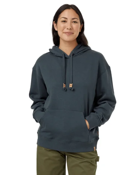 Women's TreeFleece Relaxed Hoodie - Forest River Green Hoodie with Tie-Dye Psychedelic Retro