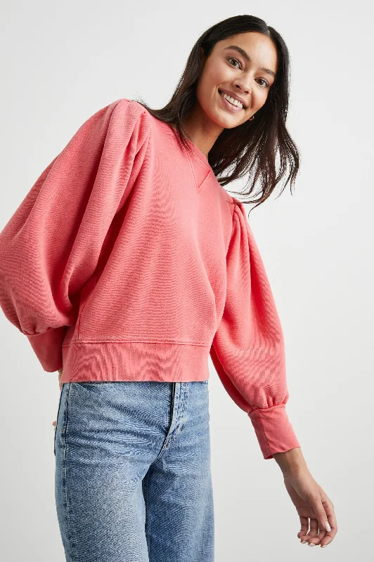 TIFFANY SWEATSHIRT - CHERRY Hoodie with Mesh Breathable Sporty