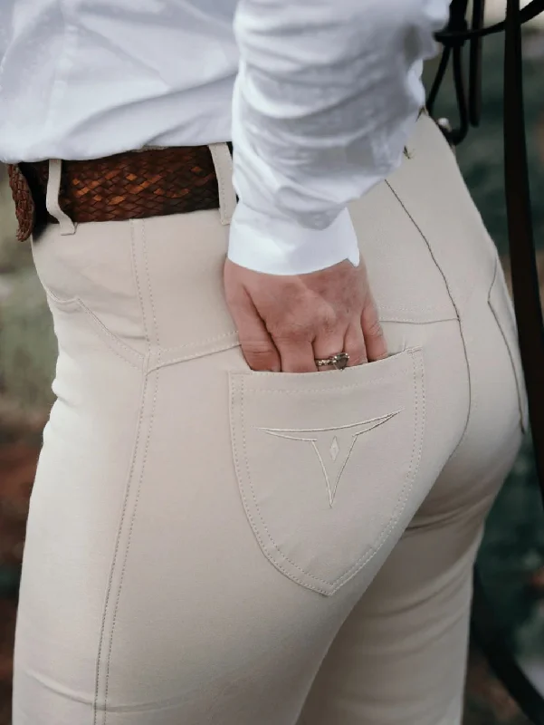 14479341 Peter Williams Stockhorse Pants Cream Classic Straight-Leg Pants